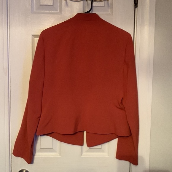 Nine West Orange Suit Jacket Size 8 - Picture 4 of 7